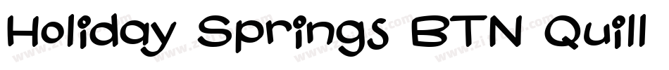 Holiday Springs BTN Quill Lt字体转换